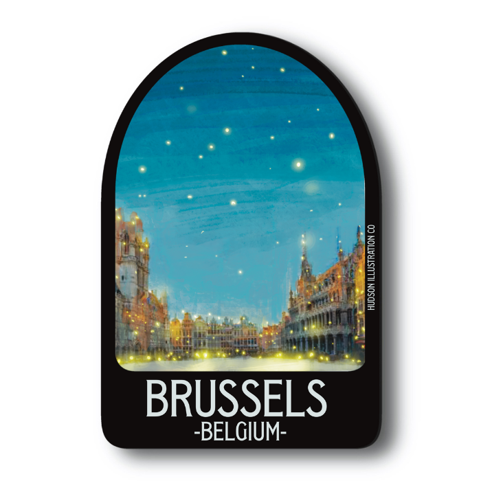 Brussels Belgium Sticker/Magnet/Print/Postcard