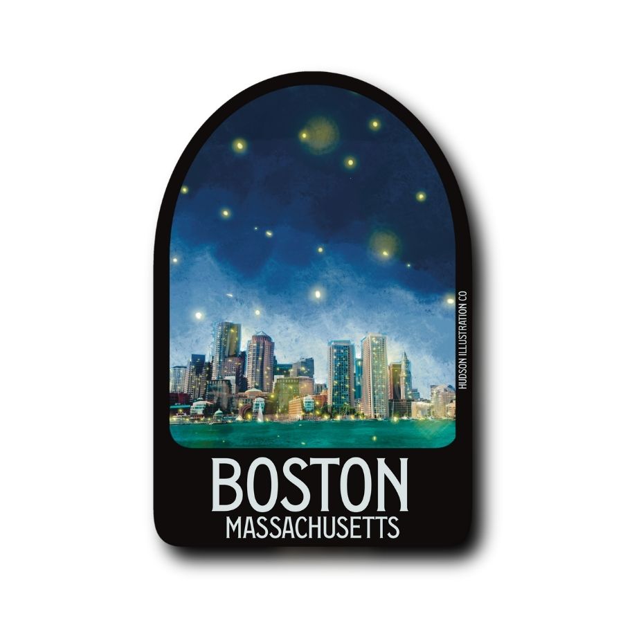 Boston Massachusetts Sticker/Magnet/Print/Postcard