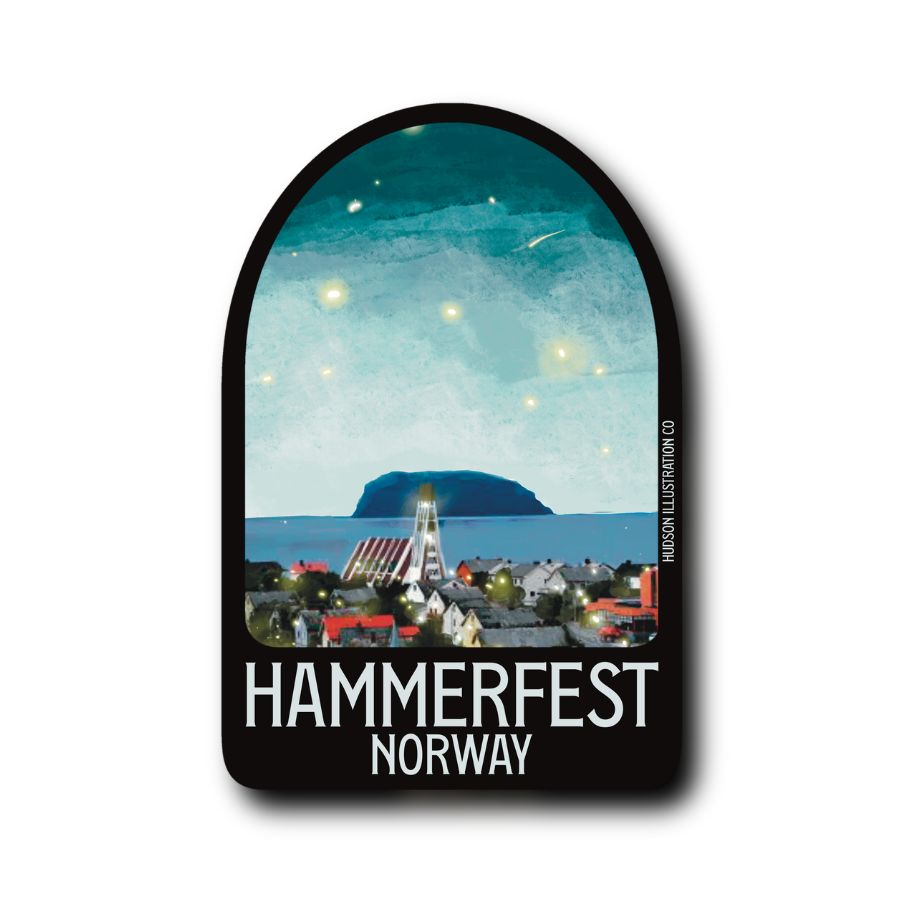 Hammerfest Norway Sticker/Magnet/Print/Postcard