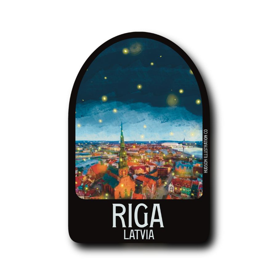 Riga Latvia Sticker/Magnet/Print/Postcard