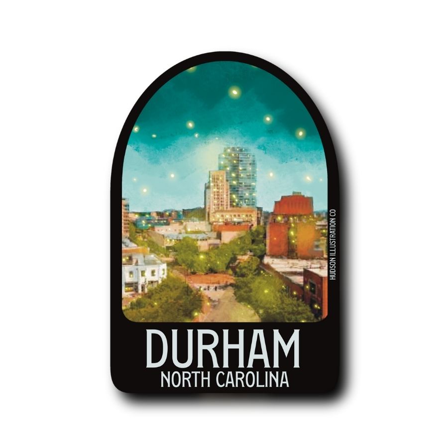Durham North Carolina Sticker/Magnet/Print/Postcard