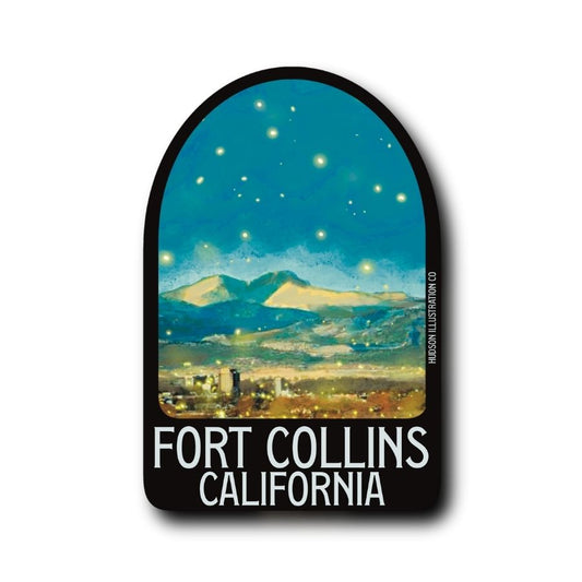Fort Collins California Sticker/Magnet/Print/Postcard