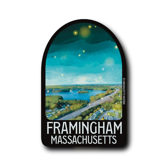 Framingham Massachusetts Sticker/Magnet/Print/Postcard