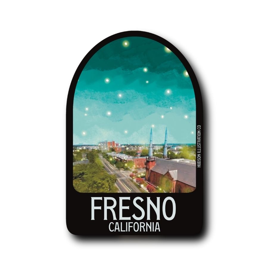 Fresno California Sticker/Magnet/Print/Postcard