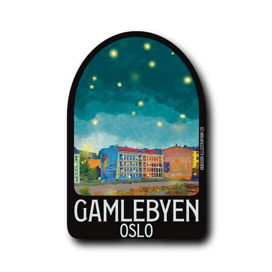 Gamblebyen Neighborhood Oslo Noway Sticker/Magnet/Print/Postcard