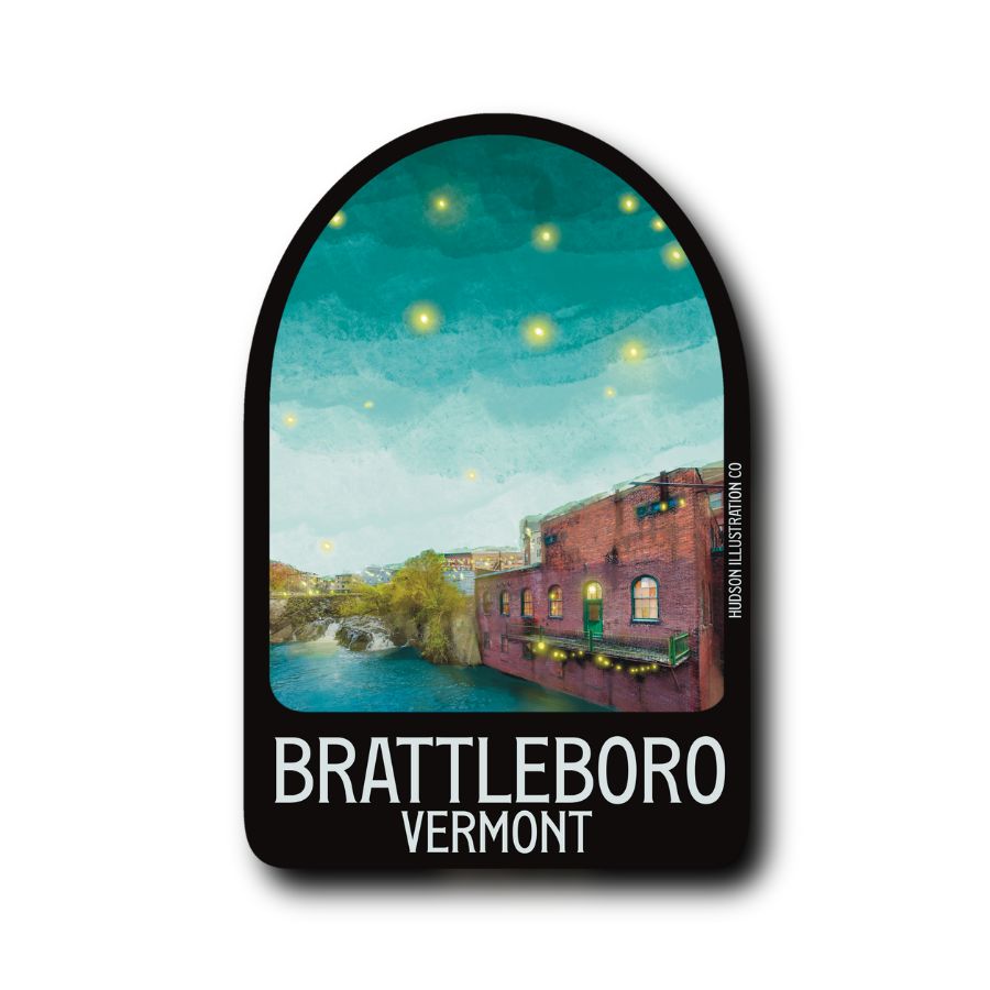 Brattleboro Vermont Sticker/Magnet/Print/Postcard