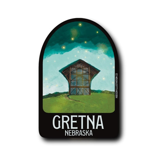 Gretna Nebraska Sticker/Magnet/Print/Postcard