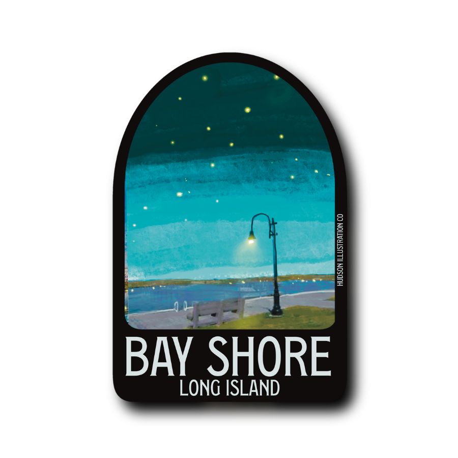 Bay Shore Long Island New York Sticker/Magnet/Print/Postcard