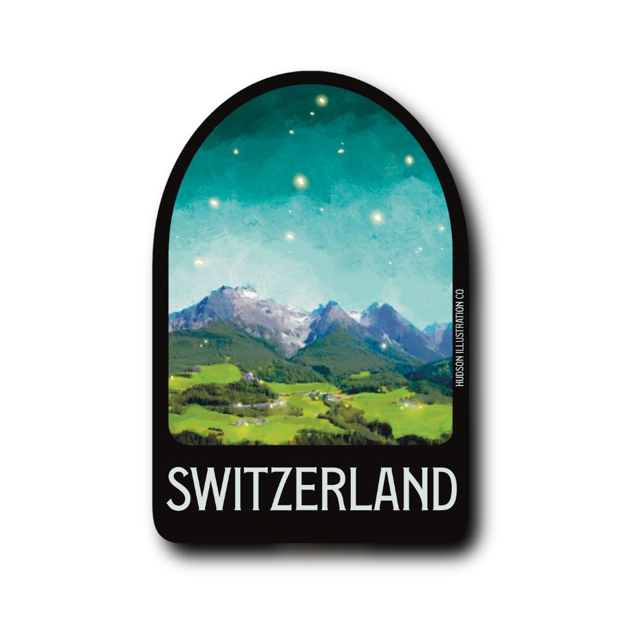 Switzerland Sticker/Magnet/Print/Postcard