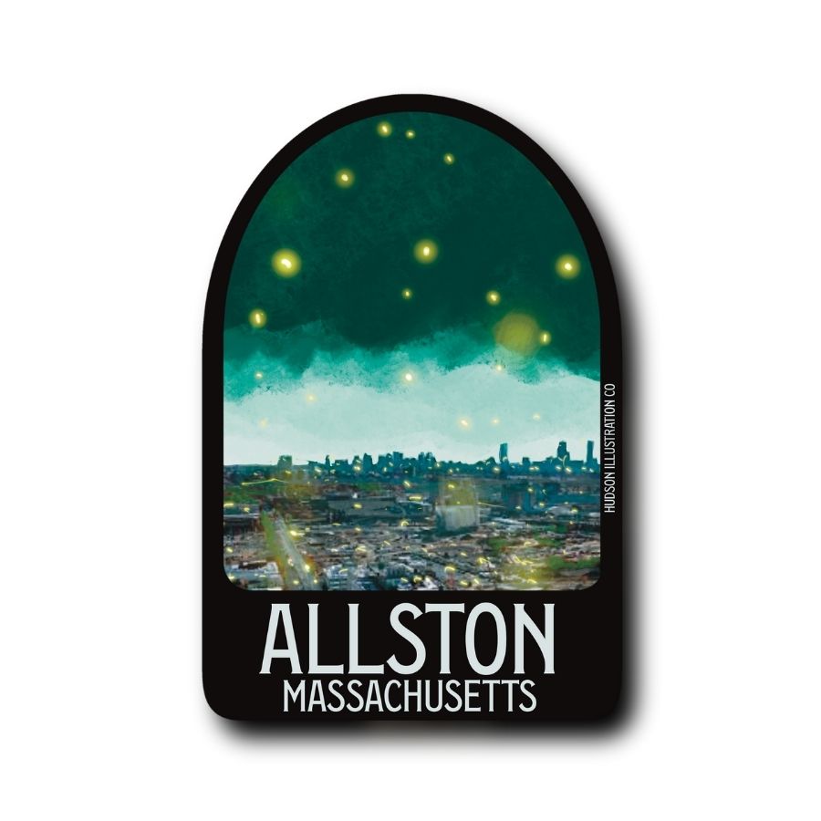Allston Massachusetts Sticker/Magnet/Print/Postcard