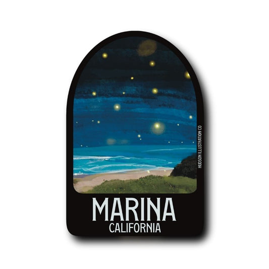 Marina California Sticker/Magnet/Print/Postcard