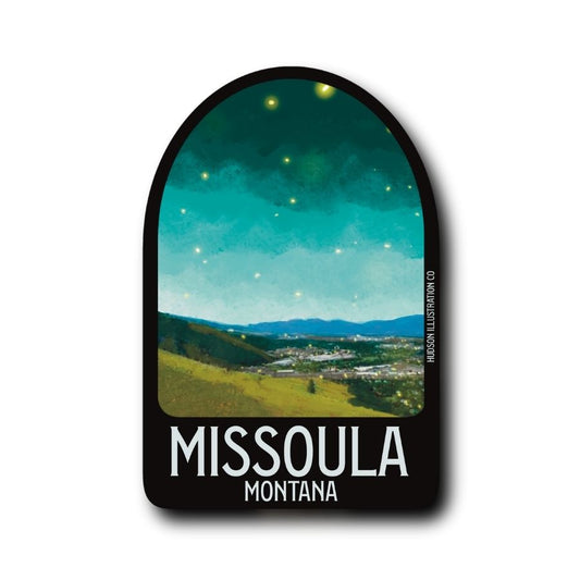 Missoula Montana Sticker/Magnet/Print/Postcard