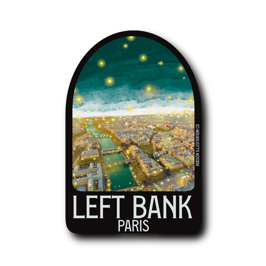 Left Bank Paris France Sticker/Magnet/Print/Postcard