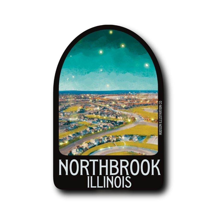 Northbrook Illinois Sticker/Magnet/Print/Postcard