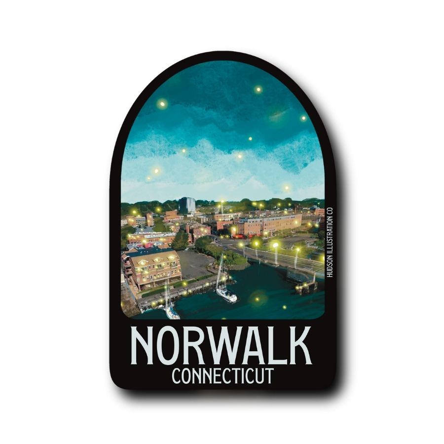 Norwalk Connecticut Sticker/Magnet/Print/Postcard