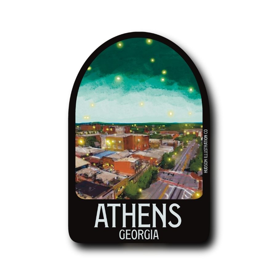 Athens Georgia Sticker/Magnet/Print/Postcard