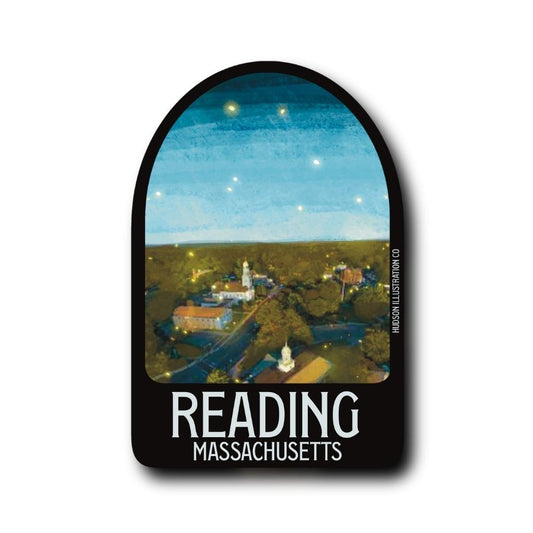 Reading Massachusetts Sticker/Magnet/Print/Postcard