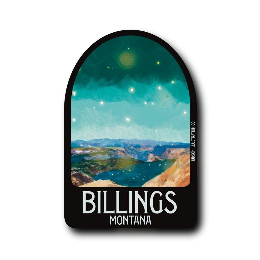 Billings Montana Sticker/Magnet/Print/Postcard