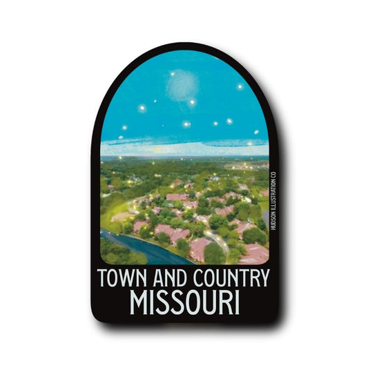 Town and Country Missouri Sticker/Magnet/Print/Postcard