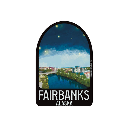 Fairbanks Alaska Sticker/Magnet/Print/Postcard