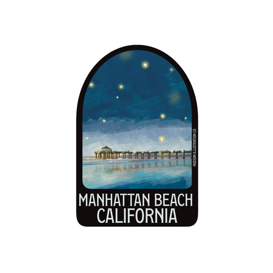 Manhattan Beach California Sticker/Magnet/Print/Postcard