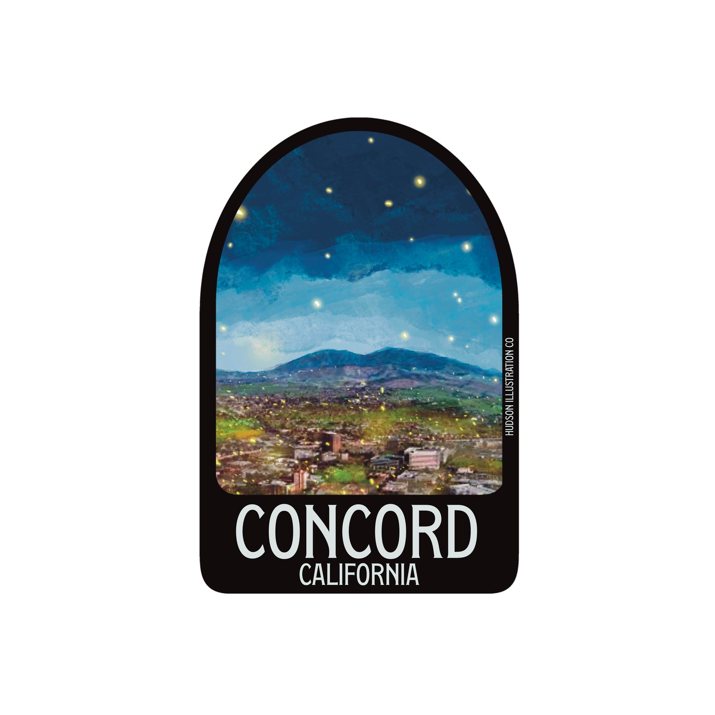 Concord California Sticker/Magnet/Print/Postcard