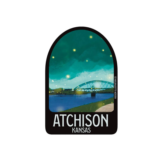 Atchison Kansas Sticker/Magnet/Print/Postcard