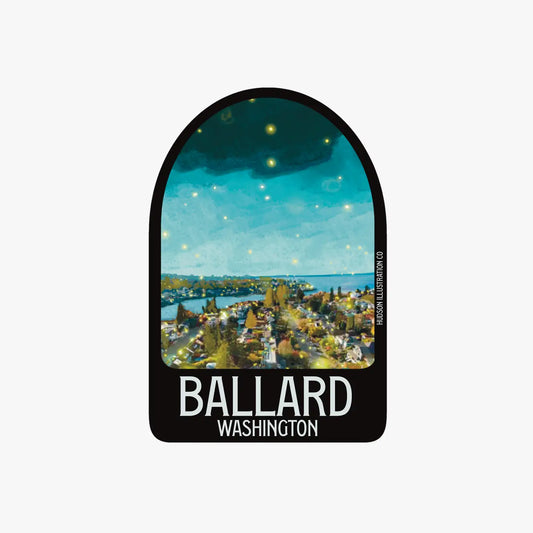 Ballard Washington Sticker/Magnet/Print/Postcard