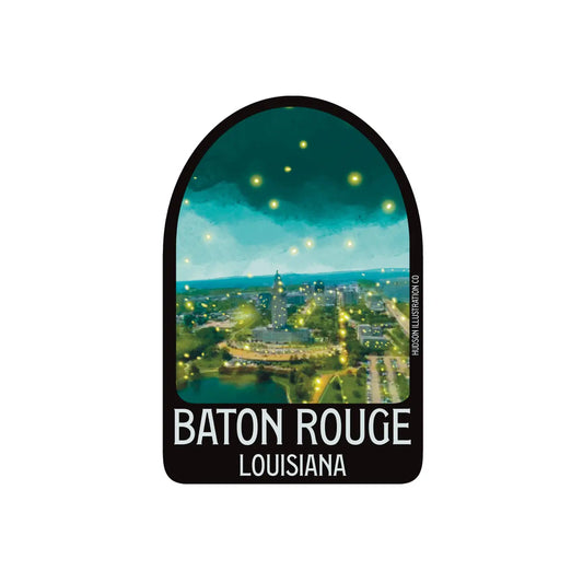 Baton Rouge Louisiana Sticker/Magnet/Print/Postcard