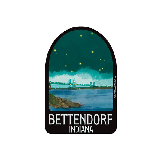 Bettendorf Indiana Sticker/Magnet/Print/Postcard