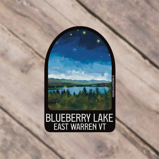 Blueberry Lake Warren Vermont Sticker/Magnet/Print/Postcard