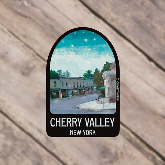 Cherry Valley New York Daytime Sticker/Magnet/Print/Postcard