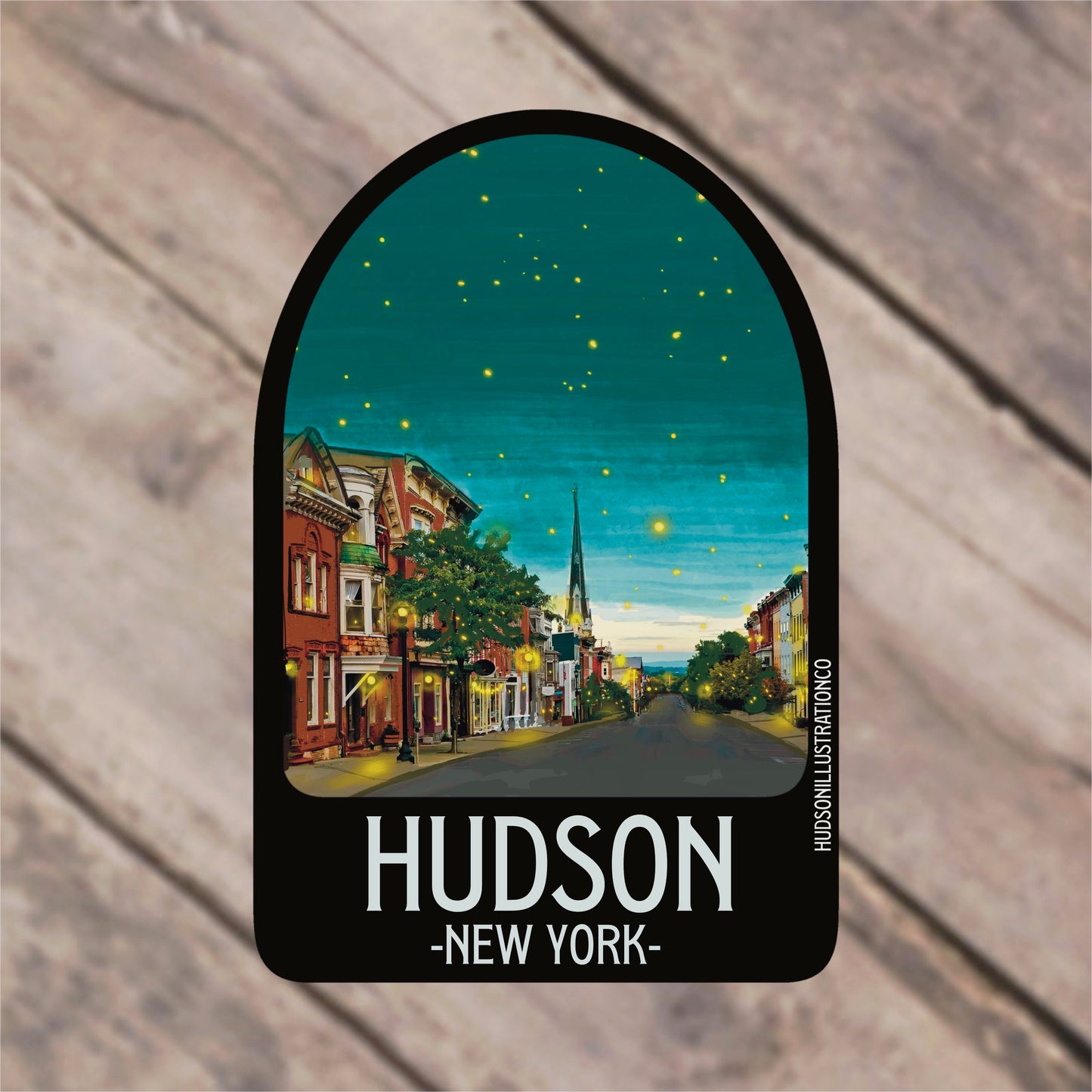 Hudson New York - Warren Street Sticker/Magnet/Print/Postcard