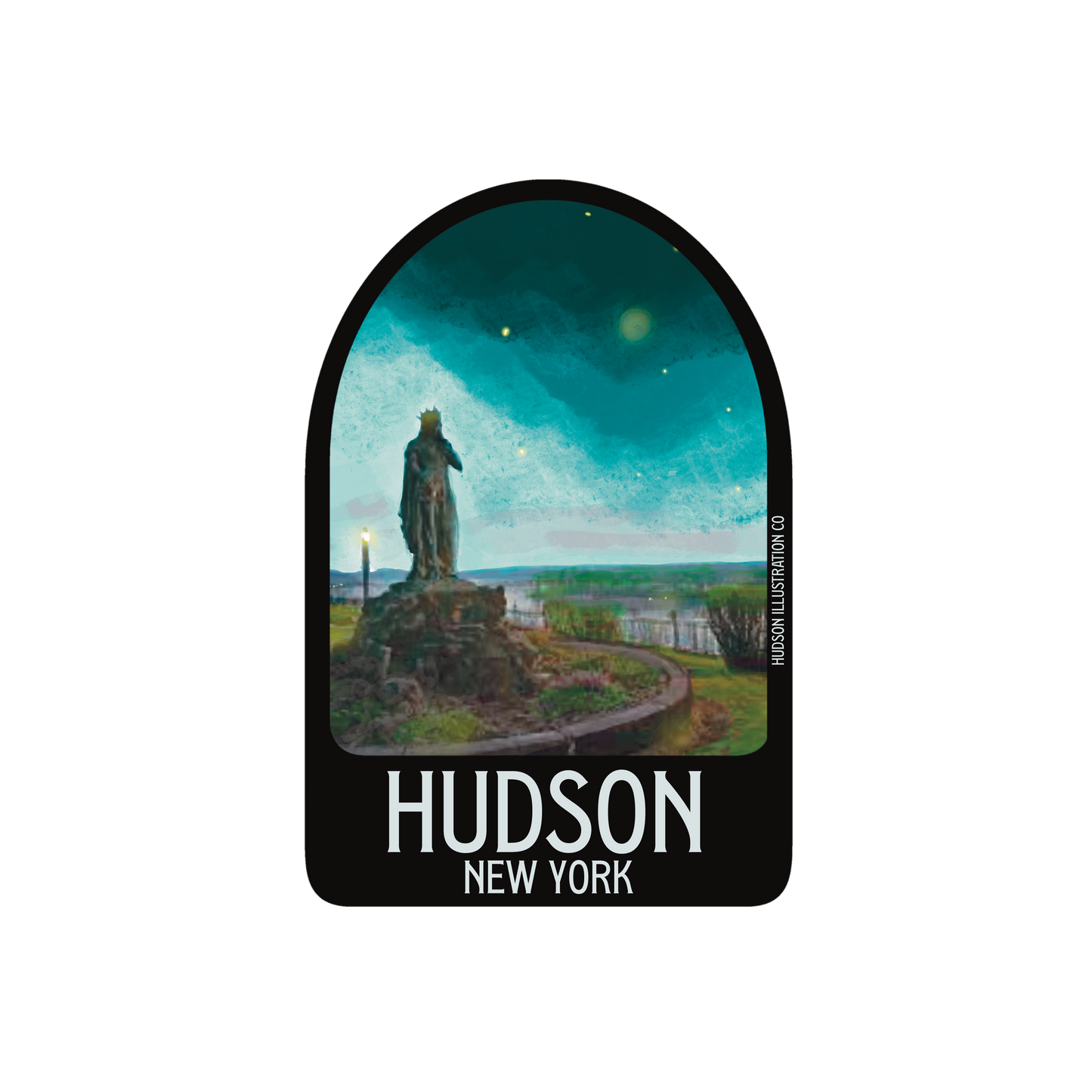 Hudson New York - St Winifred Statue Sticker/Magnet/Print/Postcard