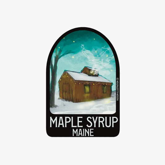 Maine Maple Syrup Sticker/Magnet/Print/Postcard