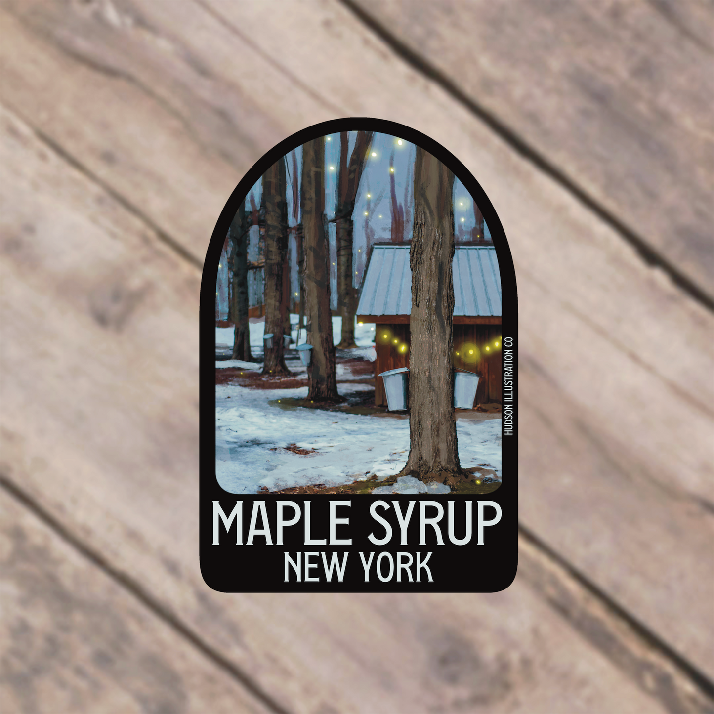 New York Maple Syrup Sticker/Magnet/Print/Postcard