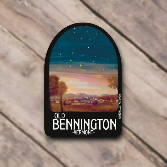 Old Bennington Vermont Sticker/Magnet/Print/Postcard