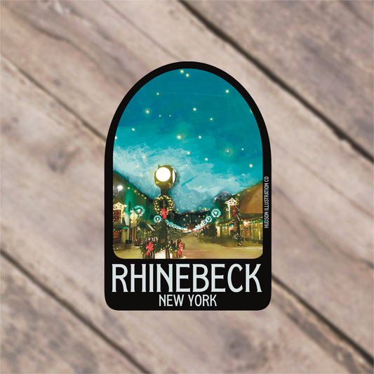 Rhinebeck New York Sticker/Magnet/Print/Postcard