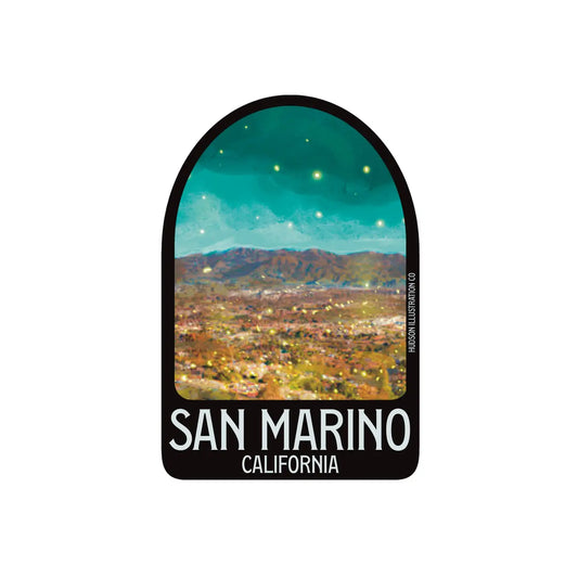 San Marino California Sticker/Magnet/Print/Postcard