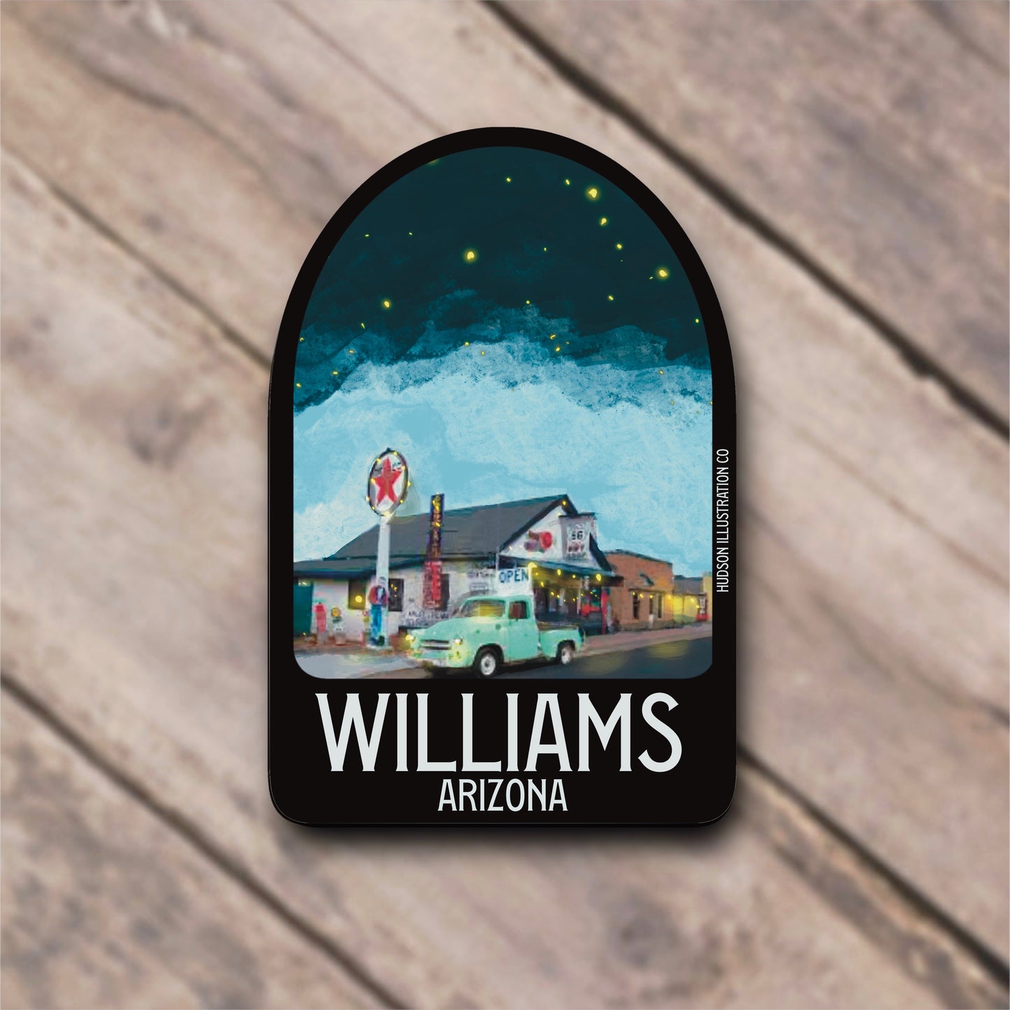Williams Arizona Sticker/Magnet/Print/Postcard