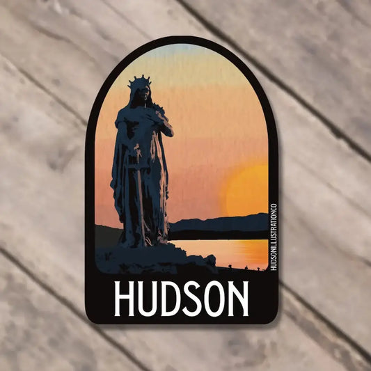 Hudson New York - St Winifred Sunset Sticker/Magnet/Print/Postcard
