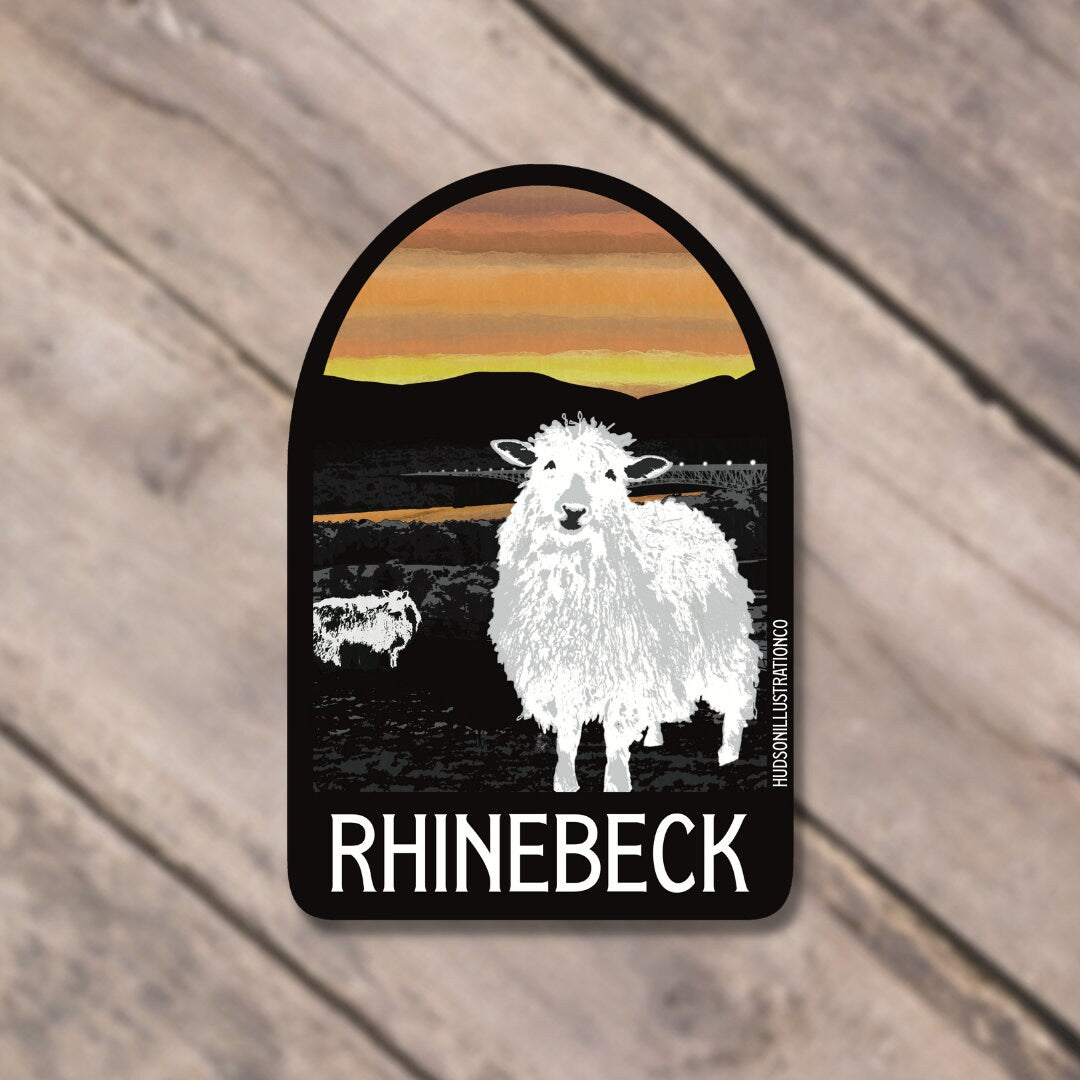 Rhinebeck New York Sticker/Magnet/Print/Postcard