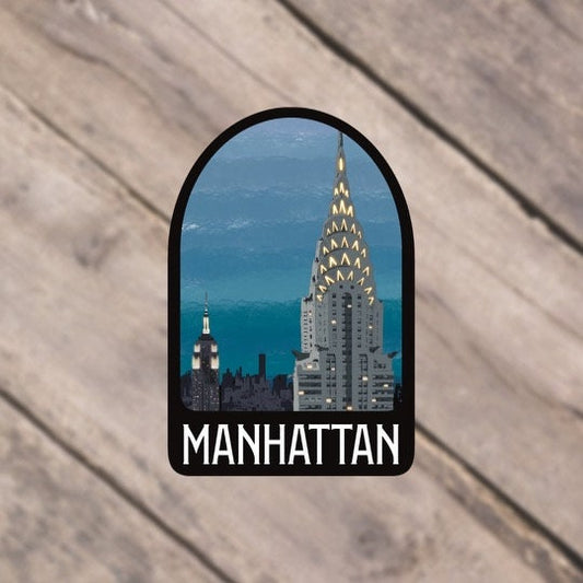 Manhattan New York City Sticker/Magnet/Print/Postcard