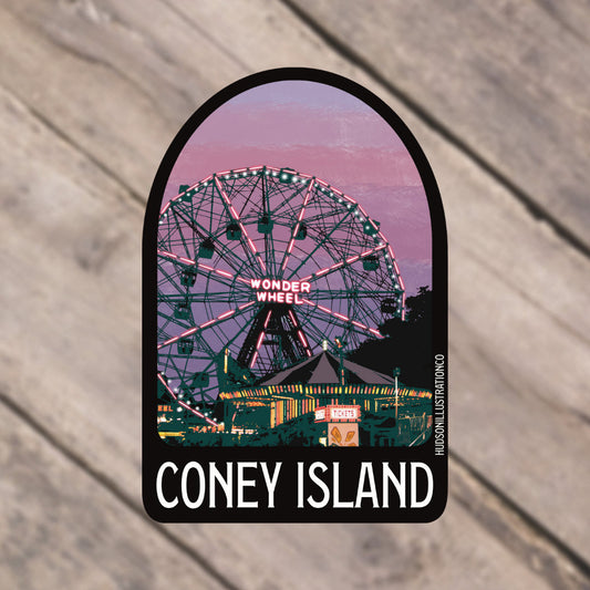 Coney Island New York Sticker/Magnet/Print/Postcard