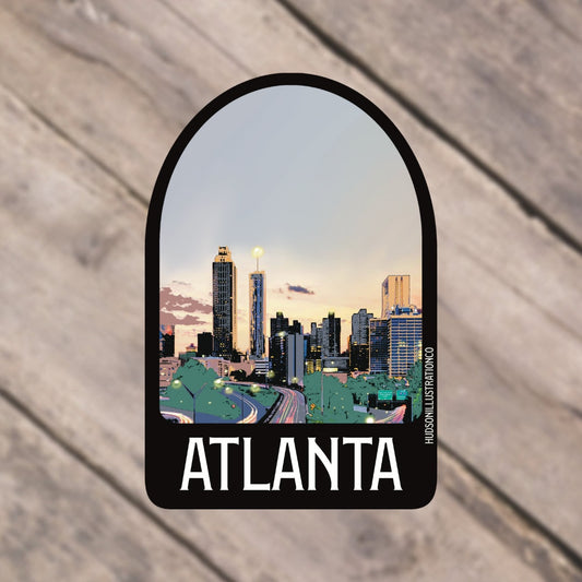 Atlanta Georgia Sticker/Magnet/Print/Postcard