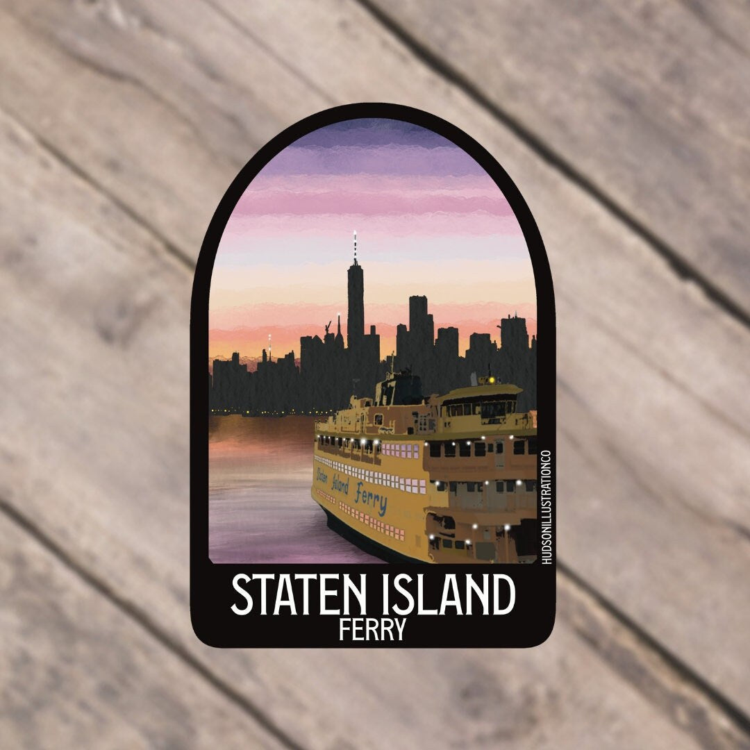 Staten Island Ferry New York City Sticker/Magnet/Print/Postcard