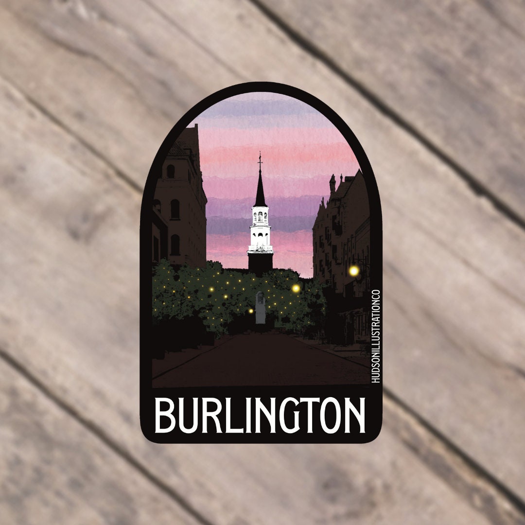Burlington Vermont Sticker/Magnet/Print/Postcard