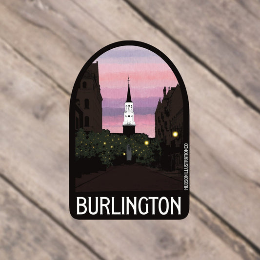 Burlington Vermont Sticker/Magnet/Print/Postcard