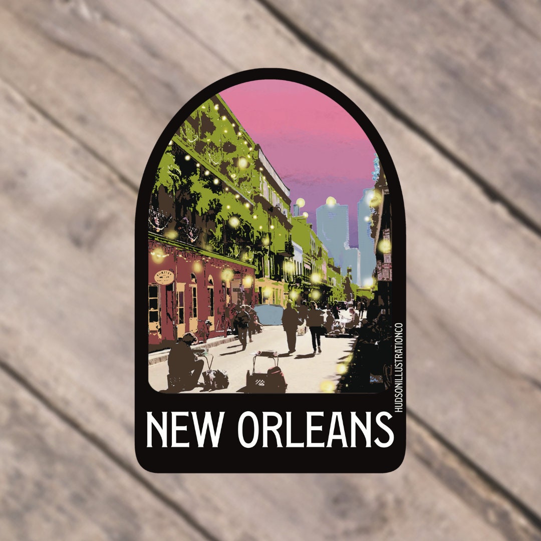 New Orleans Louisiana Sticker/Magnet/Print/Postcard