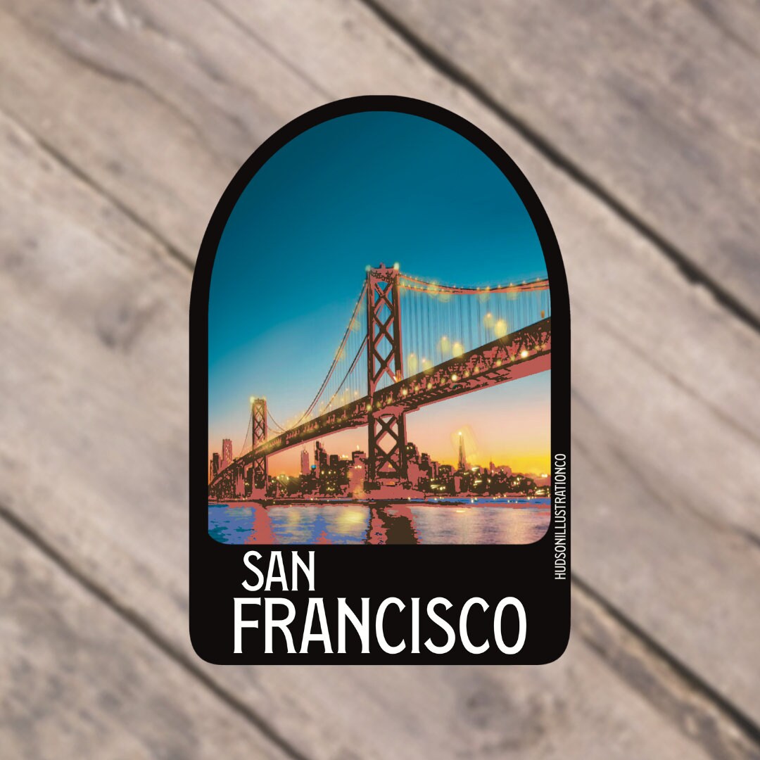 San Francisco California Sticker/Magnet/Print/Postcard